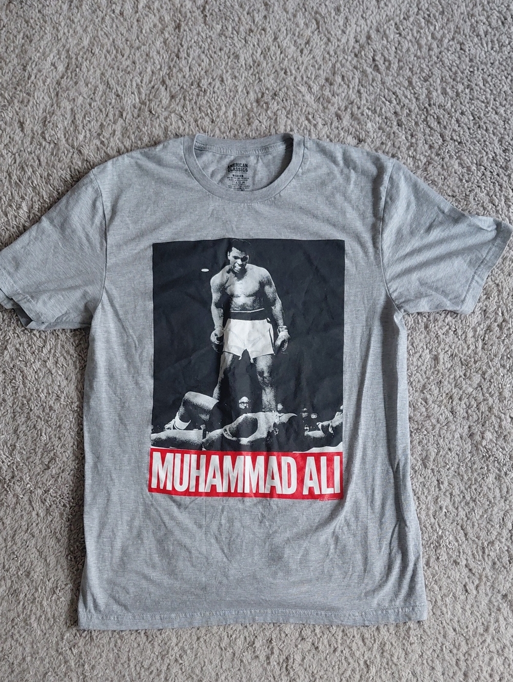 Gray Muhammad Ali Graphic